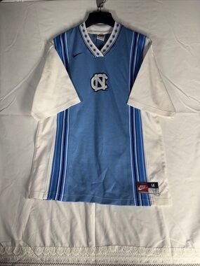 Nike Light Blue and White  Vintage Team Sports Basketball Jersey